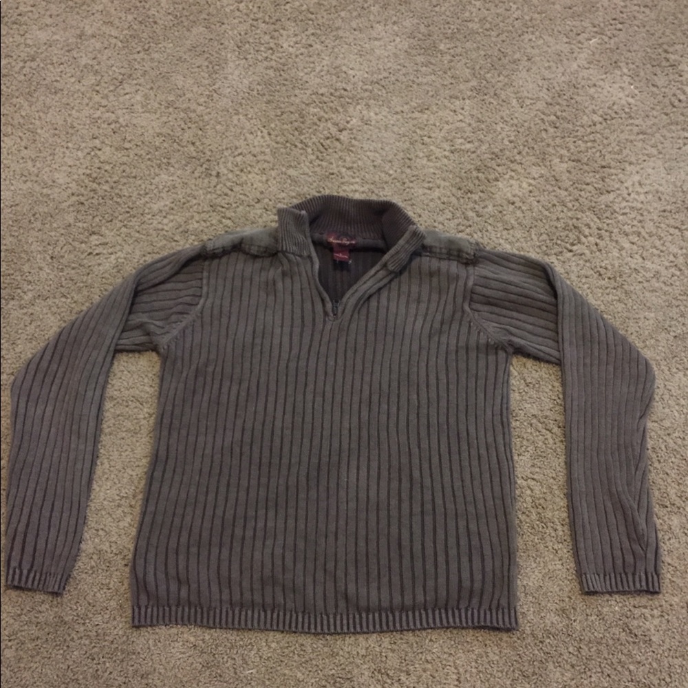 American Rag Cie Men’s Large 1/4 zip olive sweater